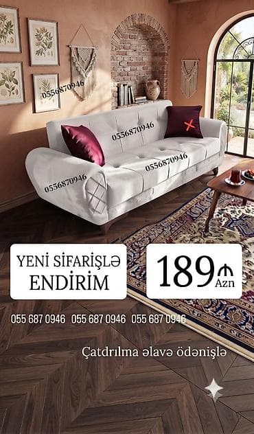 Məhsul: Yumşaq oturacaq dəstləri – 3 nəfərlik divanlar Xüsusiyyətlər