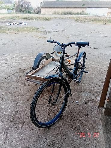 irşad velosiped 29: Yük daşımaq üçün qoşqulu velosiped - Yan tərəfdə bərkidilmiş təkərli — 5
