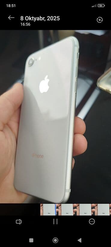 сотовый телефон fly ezzy 9: IPhone 8, Ağ — 2