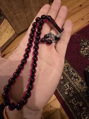 qırmızı tumuş: Qara-al qırmızı r - Material: ateş kehriba sıxma kehreba - Rəng: tünd — 2