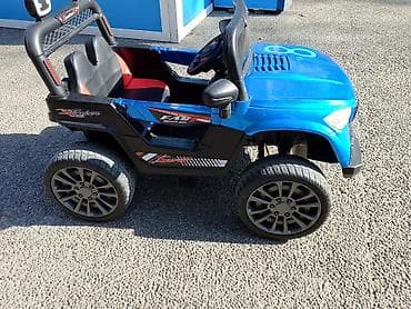 Uşaq üçün elektrikli motosiklet – sport dizayn - Rəng: mavi-ağ, sport — 10