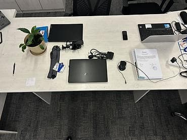 Офисная мебель на заказ: Прямой стол, Без выдвижных ящиков, Ламинат текстурный — 4