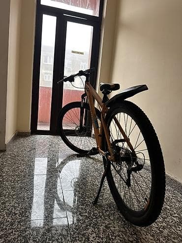 velesvet: ISMA dağ velosipedi – portağal-qara dizayn - Alüminium çərçivə - Ön — 6