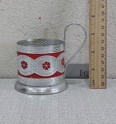 aliram qab: Stəkanlar, rəng - Gümüşü, 1 əd, SSRİ — 2