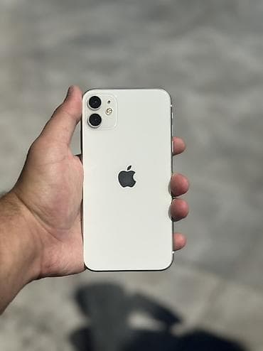 IPhone 11, 64 GB, Ağ, Simsiz şarj, Face ID