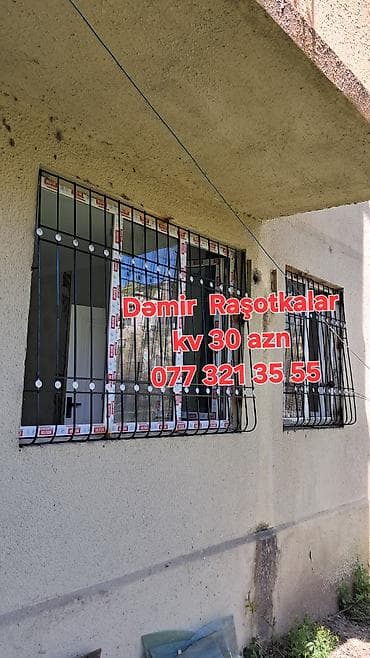 Məhsul: Pəncərə üçün dəmir məhəccər/raşotkalar Təsvir: - Mənzillər və