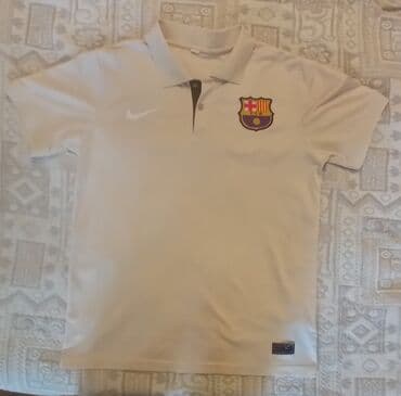 зеленые мужские спортивные костюмы: Мужское поло, Nike, S, цвет - Бежевый — 1