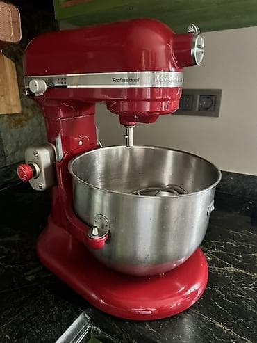 cörək: KitchenAid Professional stasionar mikser – qırmızı rəngdə, paslanmayan — 1