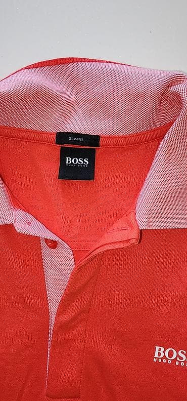 пол сапог: Мужское поло, Hugo Boss, M, цвет - Красный — 2