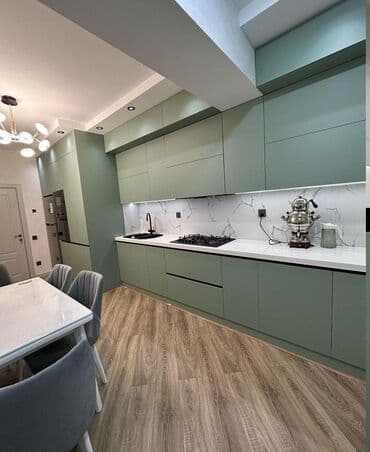 Sifarişlə mətbəx dəsti, Özü çəkən petlələr, MDF, Kredit yoxdur, Pulsuz çatdırılma