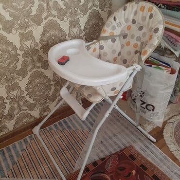 детский стол для кормления: Uşaq yemək stulu - Yüngül və qatlanan metal konstruksiya – asan — 1