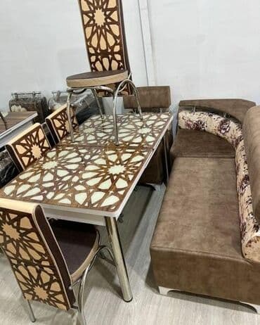 quxna stulu: Mətbəx üçün, Yeni, Açılan, Dördbucaq masa, 4 stul — 3