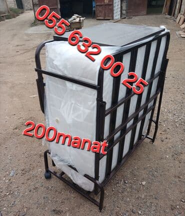 qatlanan yataq: Yeni, Təknəfərlik çarpayı, Bazasız, Matras ilə, Siyirməsiz, Azərbaycan — 1