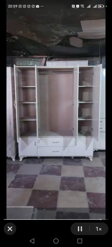 laminat qiyməti: Yeni, Açılan, 4 qapılı Düz dolab, Dolab-asılqan, Azərbaycan — 16