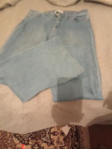 Məhsul: Açıq mavi denim şalvar 2 dəfə geyinilib - Brend: Zara (arxa — 4