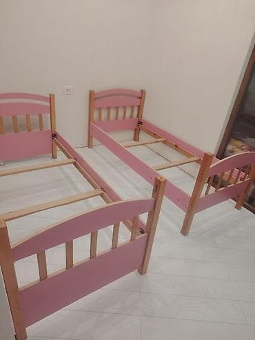 taxti: Oğlan və qız üçün, İşlənmiş, Çarpayı, Bazasız, Matrassız, Siyirməsiz — 7