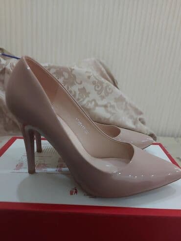 Tuflilər, Ölçü: 37, rəng - Bej, İşlənmiş