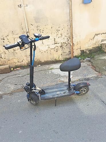 Elektrik nəqliyyatı: Elektrik skuter – güclü ön işıqlar və oturacaqla - Ön tərəfdə qoşa — 2