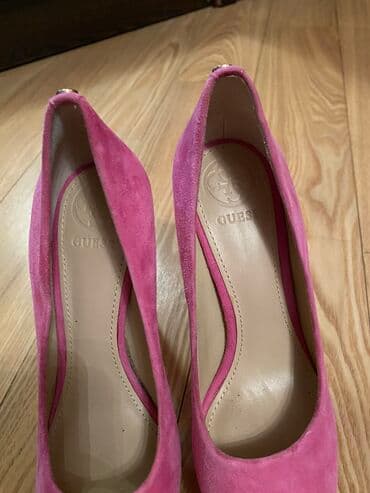 женские толстовки на молниями: Туфли, Guess, Размер: 36, цвет - Розовый, Новый — 4