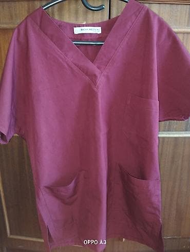 Bordo rəngli tibbi skrab dəsti - Marka: Basak Medical - Komplekt — 2