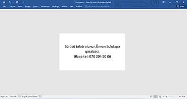 parnik is elanlari 2024: Sürücü-ekspeditor tələb olunur — 1