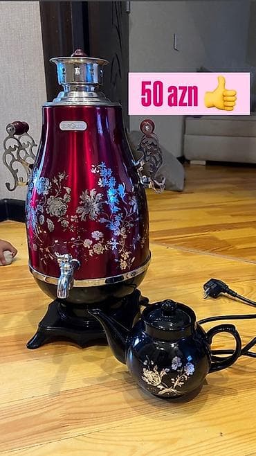 kontakt home samovar: EUROLUX elektrik samovarı və çaydan dəsti - Brend: EUROLUX - Tip — 1