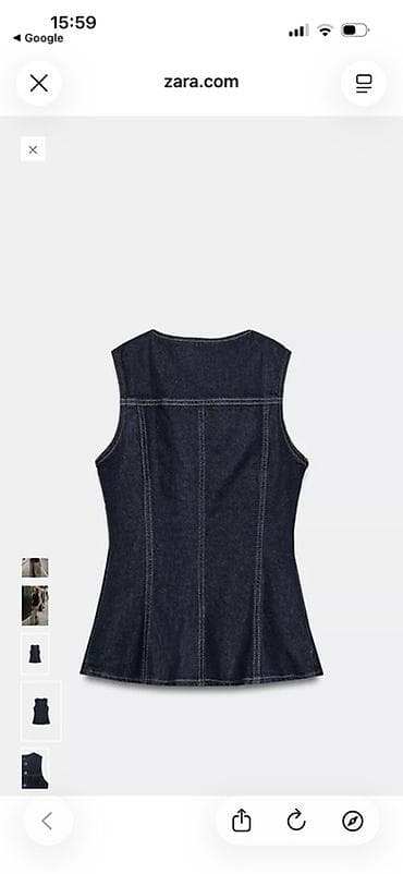 baş geyimi: Jilet, Zara, XS, rəng - Göy — 3