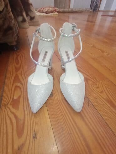 ysl ayakkabı: Tuflilər, Ölçü: 40, rəng - Gümüşü, Yeni — 1