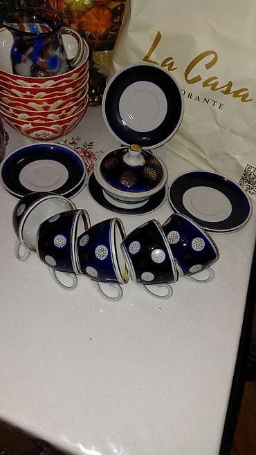 vinni kaşa: Çay dəsti, rəng - Ağ, Farfor — 2