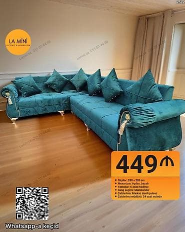 divalar: Künc divan, Açılan, Bazalı, Şəhərdaxili pulsuz çatdırılma — 1