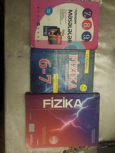Fizika üzrə 3 kitab toplusu.Bele qiymət və keyfiyyət