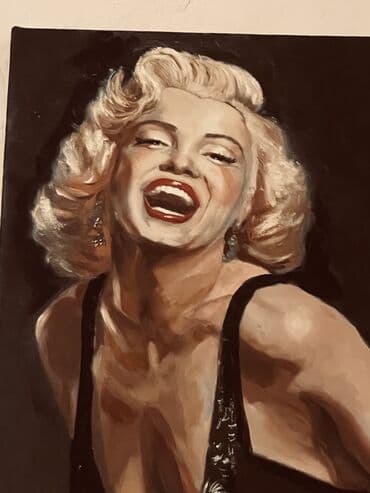 portretler: Marilyn Monroe
 30/40yaglı boya ketan üzerınde resm portret — 1