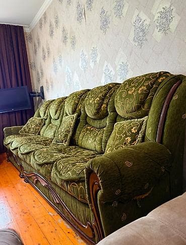 divan krislo: İşlənmiş, Künc divan, Kreslo, Bazasız, Açılmayan — 2