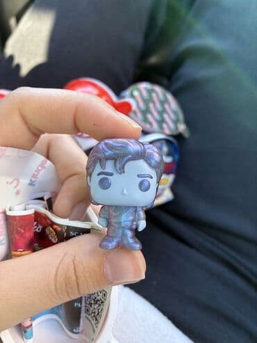 anime fiqur: Kolleksiya üçün mini fiqur – parıltılı-metal effektli, iri başlı — 1