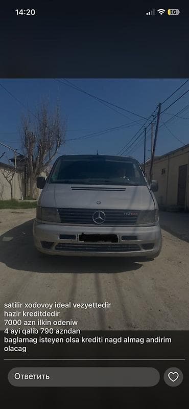 Mercedes-Benz Vito: 2.1 l | 2000 il Mikroavtobus