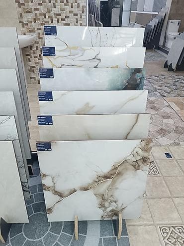 keramoqranit döşəmə: Mərmər effektli keramoqranit və divar-döşəmə plitələri. 60x60 ölçüdə — 1