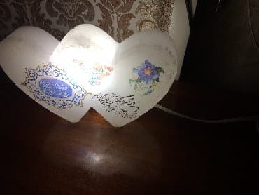 Projektorlar: Evinizdə olan şualara qarşl Duzdan ürək formasında gecə lampası — 1