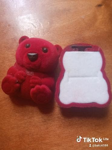 sandık: Qızıl/qayış üçün qab – oyuncağı xatırladan ayı fiqurlu model - — 2