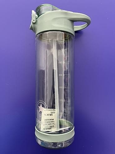 vapur 25000: Sport su qabı – pipetkali, ölçü şkallı, qapağı düymə ilə açılan. - — 3