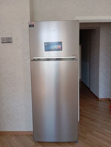 Yeni 2 qapılı Beko Soyuducu Satılır, rəng - Bej, Dispenserli