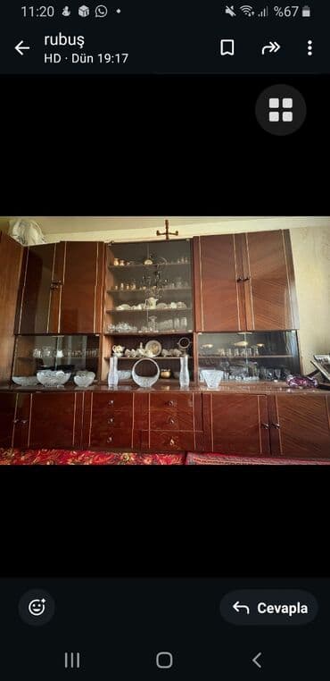 шкаф для посуды: Новый, Распашной, 6 дверей Прямой шкаф, Стенка — 2