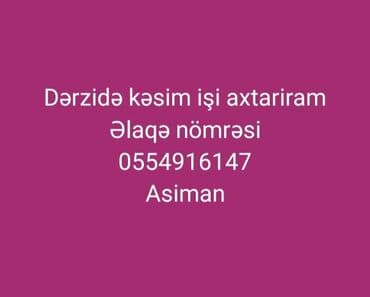 tikis fabriki is elanlari: Həm lekal çıxardıram həmdə madel — 1