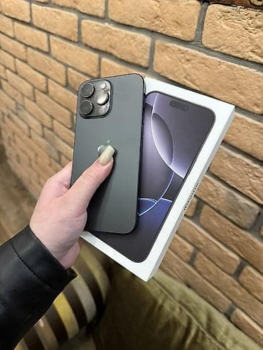 iphone 11 pro en ucuz: IPhone 16 Pro Max, 256 GB, Black Titanium, Simsiz şarj — 1