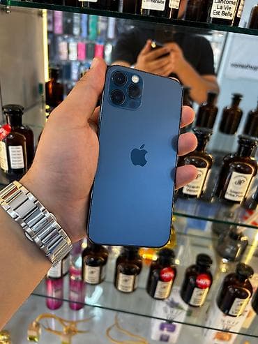 IPhone 12 Pro, 128 GB, Pacific Blue, Simsiz şarj, Face ID