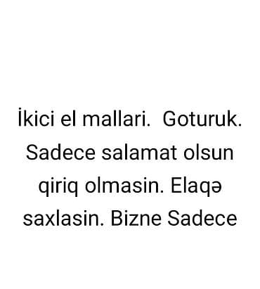 azpay əlaqə: İkinci əl malların qəbulu xidməti. - Müxtəlif ikinci əl əşyaları — 1