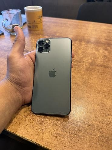 iphone x ucuz qiymete: IPhone 11 Pro Max, 64 GB, Matte Midnight Green, Face ID — 2