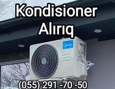 Kondisioner alırıq Tipliləri: divar, tavan, şkaf dollap ücün