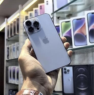 IPhone 13 Pro, 128 GB, Sierra Blue, Zəmanət, Simsiz şarj, Face ID