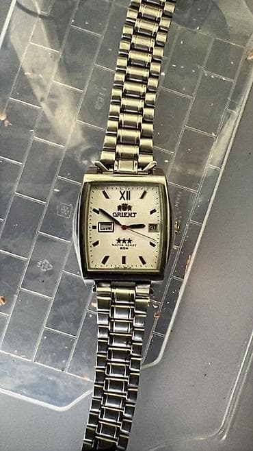купить золотой браслет в баку: Наручные часы, Orient, цвет - Серебристый — 2