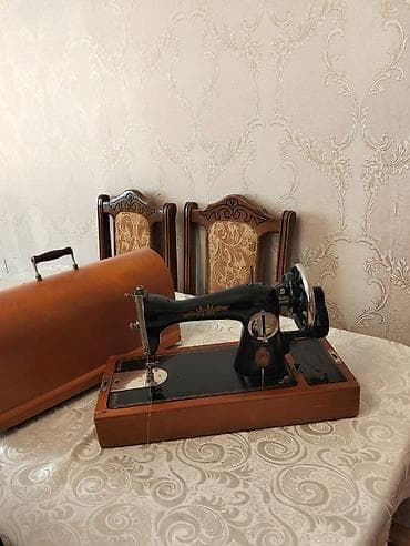 Tikiş maşınları: Məhsul: Mexaniki tikiş maşını, taxta qutuda (daşıma futlyarı ilə) — 5